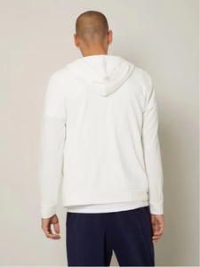 2025 pull pour hommes 100% coton surdimensionné de haute qualité Logo personnalisé couleur blanche avec sweat à capuche d'impression personnalisée pour unisexe - Product Image 2