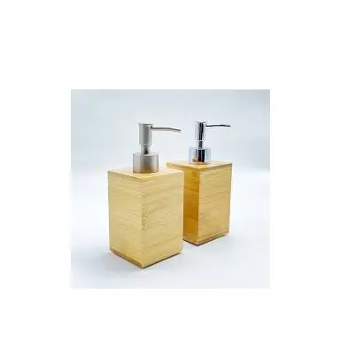 販促用木製バスルームセット2個バスアクセサリーセットスポンジ木製ボックススパ/バスギフトセット
