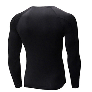 เสื้อยืดแขนยาวสำหรับผู้ชาย, เสื้อรัดรูปแขนยาวแห้งเร็วระบายอากาศได้ดีเอฟเฟกต์3D - Product Image 2
