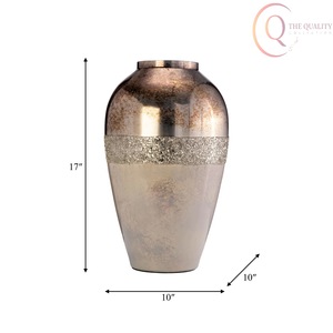 Decorative Metal Tabletop <b>Flower</b> <b>Vase</b> with Artistic Shape and Premium Finish, Perfect <b>for</b> Stylish Interior Decoration - Product Image 4