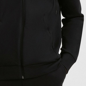 Sudadera con Capucha de Color Sólido con Bolsillos Laterales para Hombre, Diseño con Cierre de Cremallera, Precio al por Mayor con Mangas Completas para Compradores al por Mayor con Logotipo - Product Image 4