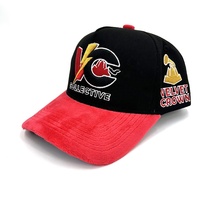 OEM personalizado de los hombres de 5 paneles de algodón bordado gorra de béisbol nuevo Snapback al por mayor de terciopelo en blanco Logo gorra deportiva