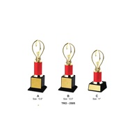 Trophée d'entreprise en métal et cristal très demandé - Gravure personnalisée portable pour événements d'entreprise et reconnaissance d'équipe