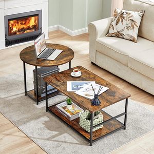 Living Room Furniture Luxury White End <strong>Tables</strong> and Coffee <strong>Table</strong> <strong>Set</strong> with Storage For Living Room - Product Image 1