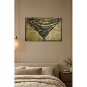 Impresión en lienzo del mapa del infierno de Dante de Fida Botticelli - Product Image 2