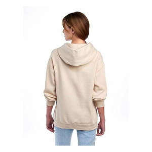 Sudadera con capucha de lana lavada vintage de gran tamaño en blanco personalizada de alta calidad - Product Image 2