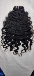 Extensiones de Cabello Humano Ruso 100% Virgen Remy, Trama Doble a Máquina para Cierre, Cabello Jerry, Onda Profunda Suelta - Product Image 5