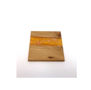 Sous-verres ronds uniques en bois et pierre de résine pour boissons pour ustensiles de cuisine et restaurants au meilleur prix - Product Image 1