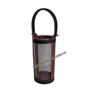 Best Selling Wholesale Decorative <b>Candle</b> <b>Lantern</b> With Black Leather for Festival Wedding and <b>Outdoor</b> - Product Image 5