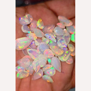 57 pièces opale éthiopienne naturelle avec feu 8x6mm 9x7mm 10x8mm 12x10mm poire facette 79 Cts Lot Iroc ventes pierres précieuses en vrac coupées US $143 - Product Image 1