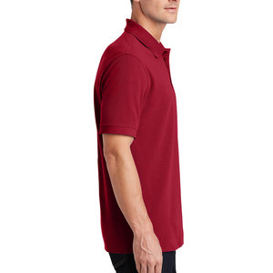 Camiseta Polo de Algodón 100% para Hombre, Venta al Por Mayor OEM, Camiseta de Golf Lisa de Manga Corta de Alta Calidad, Logotipo Bordado Personalizado, Antiarrugas - Product Image 3