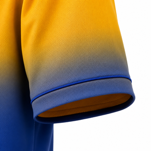 Maillot de baseball pour homme SINEWY SPORTS, manches courtes, boutons sur le devant, couleur dégradée, impression sublimée, polyester respirant, personnalisable - Product Image 4