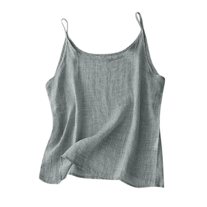 Nuevo trato para mujer sin mangas tejido cuello redondo tanque Cami Color sólido alta calidad Hogar y vestido de noche Bangladesh hecho precio de fábrica - Product Image 1