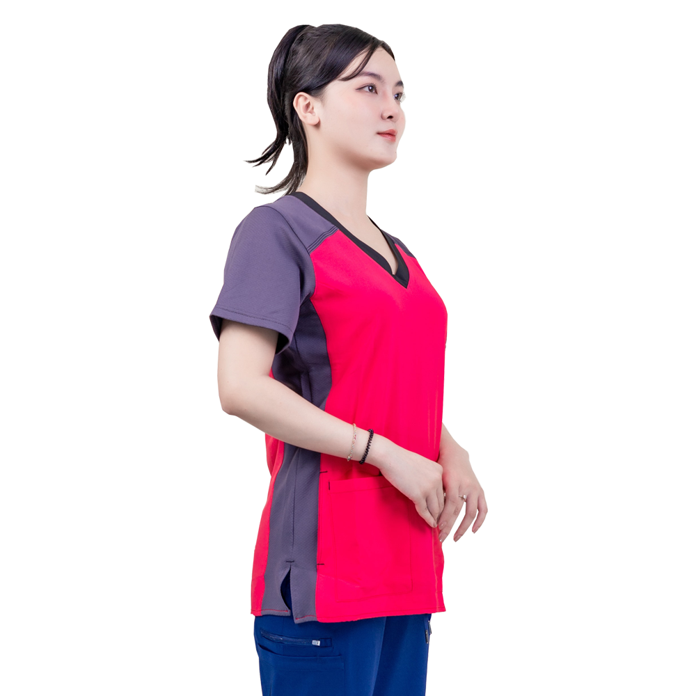 สีเทา + ชมพู