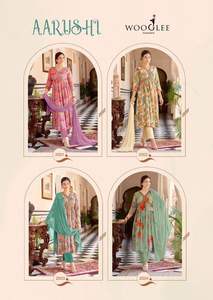 Robe Anarkali verte indienne pour femmes, robe longue Anarkali imprimée, robe Anarkali - Product Image 5