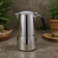Cafetière OMNIA INDUCTION 6 tasses en acier inoxydable, chrome poli 0092N060ICC