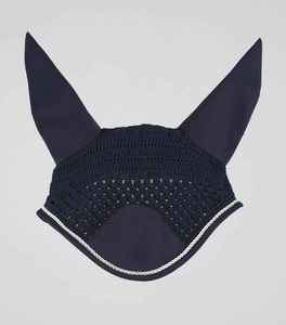 Bonnet d'oreille de cheval en crochet léger, voile anti-mouches respirant, équipement équestre lavable, conçu pour le confort et la protection contre les mouches - Product Image 1
