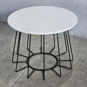 Table basse ronde avec plateau en céramique et structure en fer, catégorie de produits manteaux pour femmes TT68238 - Product Image 4