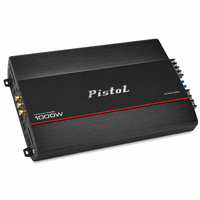 Amplificateur de puissance pour voiture PISTOL ODM Manufacturer 1000W 80W RMS 4 canaux classe AB avec emballage personnalisé pour les distributeurs mondiaux