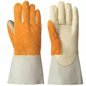 Gants de soudage de jardin en cuir Gants en cuir de chèvre Gants en cuir de travail de sécurité Industriels pour la construction - Product Image 3