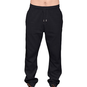 Fournisseur en gros de pantalons de jogging en molleton, proposant des pantalons de survêtement en tissu épais avec des revers côtelés et un imprimé personnalisé pour les commandes en gros - Product Image 2