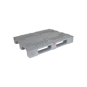 พาเลทพลาสติกเสริมแรง MW-M ขนาด 100x120 ซม. สำหรับงานหนัก พร้อมโครงเหล็ก รองรับน้ำหนักได้ดี สำหรับคลังสินค้า ทางเข้า 4 ทิศทาง - Product Image 1