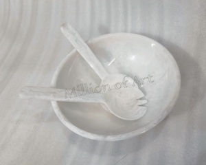 ชามใส่อาหารเรซิ่นทรงกลมสีขาวอุปกรณ์ในครัวเรือนชามตกแต่งโต๊ะเครื่องใช้ในบ้านชามเรซินสุดสร้างสรรค์ดีไซน์ล่าสุด - Product Image 3