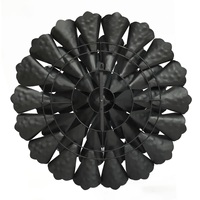 Vente en gros Tenture murale personnalisée en métal au design floral Style Art déco moderne fabriqué à la main pour la décoration intérieure en fer