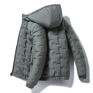 Abrigo acolchado para hombre, chaquetas con capucha para hombre, acolchado ligero, Parkas de invierno, chaquetas acolchadas a prueba de viento - Product Image 3