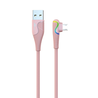 Câble USB A vers Micro 3A à charge rapide 1M en cuivre pur et alliage d'aluminium Modèle 1101107 pour Android