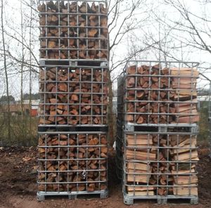 Fresh Oak Firewood Excellent Burn Rate Ready for Consumption 4-Year <b>Shelf</b> Life Warehouse Storage - Product Image 1