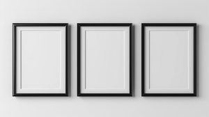 Cadre photo en mosaïque d'os en acier inoxydable blanc élégant Tailles personnalisées disponibles - Product Image 3