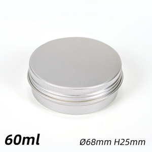 Pot en métal de qualité alimentaire de qualité supérieure pot en aluminium avec couvercle à vis logo personnalisé bas quantité minimale de commande livraison rapide 50g 60g 120g pour cosmétiques cire bonbons - Product Image 4