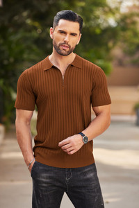 Prix de gros Fabricant pakistanais Dernier style T-shirt polo pour hommes T-shirt en coton et polyester imprimé en couleur unique - Product Image 5