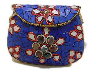 Bolso de Mano Elegante para Mujer, Tipo Clutch, de Hombro, Cruzado, con Detalles Metálicos Brillantes, para Fiesta, Lowellcraft.com BRC06604 - Product Image 1