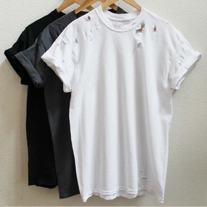 2025 personnalisé été en détresse unisexe t-shirts grande taille coton rugueux Vintage t-shirts - Product Image 6