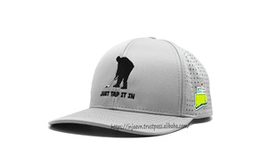 Sombreros de camionero personalizados de alta calidad Perfil medio Golf Agujero cortado con láser Gorra de Ciclismo de poliéster de moda Casual al aire libre - Product Image 2