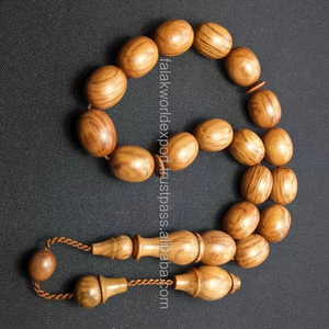 Falak World Exporta's personnalisé 100 pièces de haute qualité perles de prière en érable en bois faites à la main perles en vrac pour la prière islamique Tsabih - Product Image 1