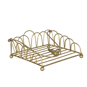 Servilletero de latón Mesa decorativa Precio al por mayor Servilletero de latón Soporte de anillo Diseño clásico Decoración de mesa de boda - Product Image 2