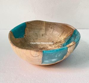 ชามไม้สำหรับใส่สลัดจานชามทำจากเรซินเป็นมิตรต่อสิ่งแวดล้อมจานชามบนโต๊ะอาหารดีไซน์ล่าสุด - Product Image 2