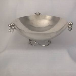 Bol de service en laiton au design de luxe pour la maison hôtel restaurants table et vaisselle couleur argent forme ronde bols de service alimentaire - Product Image 3