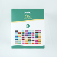 Marqueurs à alcool Ohuhu Oahu pour artistes - Ensemble de marqueurs d'art à double pointe pour adultes, coloriage, illustration, ciseau et fin, 80 couleurs