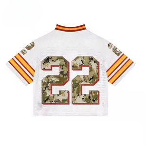 High Quality Breathable Mesh <b>T</b>-<b>Shirt</b> <b>Men's</b> Soccer Jersey Eyelets Short Sleeve Sports Fabric Plus Size Football Clothing - Product Image 2