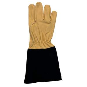 Gants de soudage Tig à manches longues personnalisés Gants de sécurité en cuir de chèvre pour le travail Soudeur en gros - Product Image 3