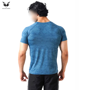 Camiseta Deportiva para Hombre, de Alta Calidad, Transpirable, Color Azul 2026, Manga Corta, Precio al por Mayor, Producto Personalizado, Nueva Llegada, para Gimnasio y Fitness - Product Image 4