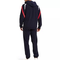 Conjunto Deportivo de Alta Calidad para Hombre, con Logotipo Personalizado, Chaqueta con Cierre, 2 Piezas, Felpa, para Gimnasio, Deportes, 100% Algodón, Transpirable, Invierno