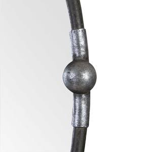 Espejo Ovalado de Pared de Hierro Negro Óxido, Decoración para el Hogar y Hoteles, Decoración de Pared para Sala de Estar, Dormitorio, Pasillo, Espejo de Maquillaje - Product Image 2