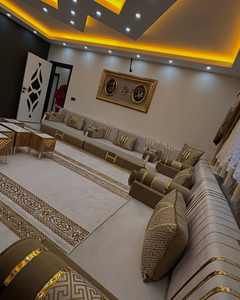 Sièges au sol orientaux, canapé ethnique, canapé Majlis arabe, canapé de style ottoman, ensemble Jalsa arabe, sièges au sol orientaux de luxe - Product Image 3