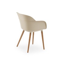 Fauteuil en plastique moderne, modèle N, pour atelier et école