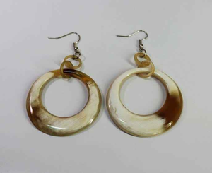 Conjunto de dos pendientes de cuerno de búfalo de la mejor calidad, joyería de estilo de amor hecha a mano con pendientes de cuerno exclusivos de ágata de glowin fashion - Product Image 1